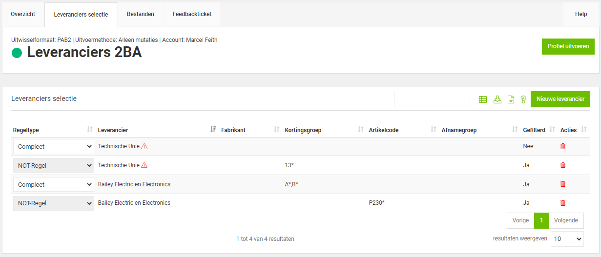 SelectieprofielBailey Notregel XL